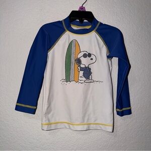 Hanna Andersson Peanuts Snoopy Long Sleeve Rash Guard